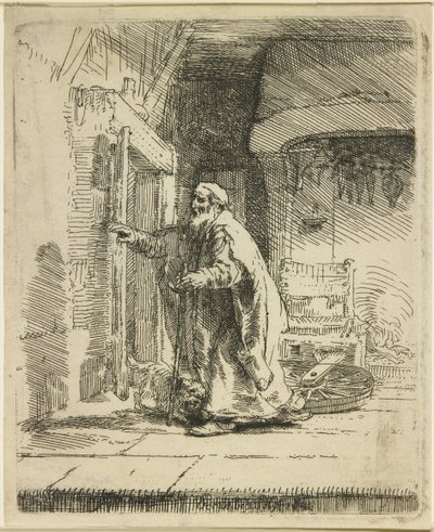 A cegueira de Tobit, 1651 de Rembrandt van Rijn