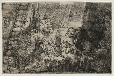 A circuncisão no estábulo de Rembrandt van Rijn