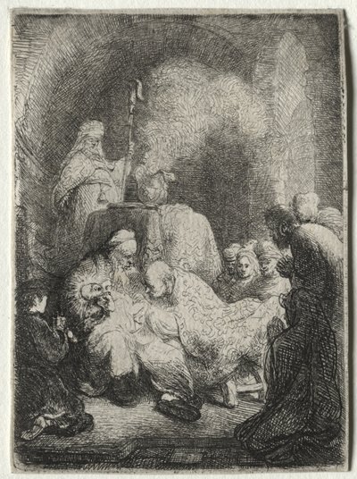 A Circuncisão: Prato Pequeno de Rembrandt van Rijn