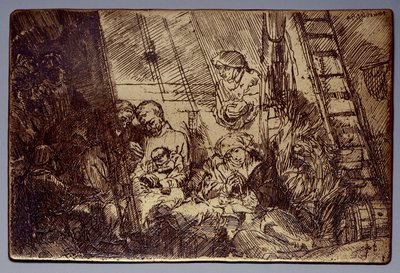A circuncisão no estábulo A circuncisão no estábulo de Rembrandt van Rijn