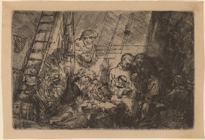 A circuncisão no estábulo de Rembrandt van Rijn
