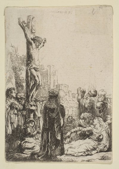 A Crucificação: Prato Pequeno, ca. 1635 de Rembrandt van Rijn
