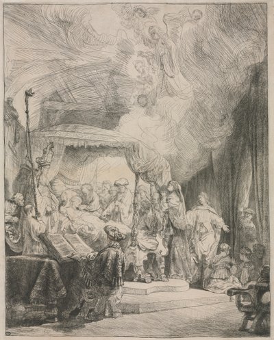 A morte da Virgem, 1639. de Rembrandt van Rijn