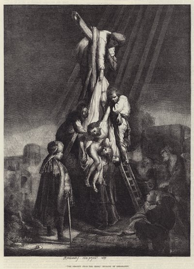 A descida da cruz de Rembrandt van Rijn