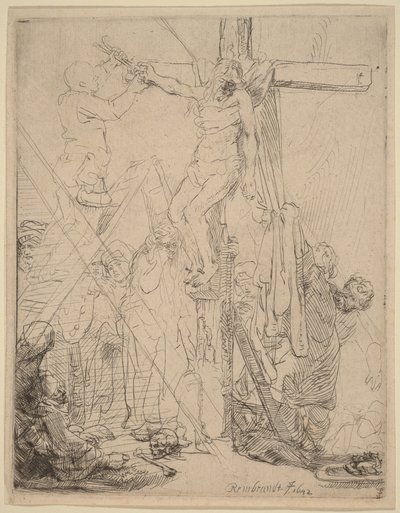A Descida da Cruz: um esboço de Rembrandt van Rijn