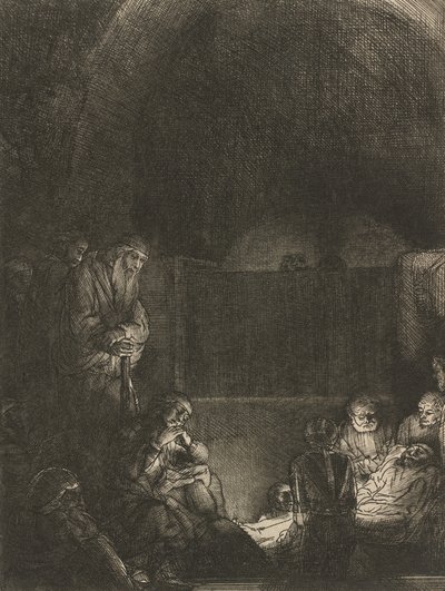 O sepultamento, c. 1654. de Rembrandt van Rijn