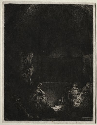 O enterro, c. 1654 de Rembrandt van Rijn