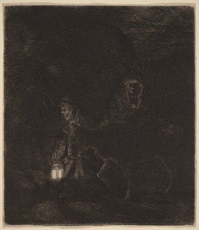 A Fuga para o Egito de Rembrandt van Rijn