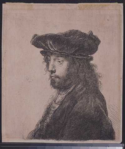 A Quarta Cabeça Oriental, c.1635 de Rembrandt van Rijn