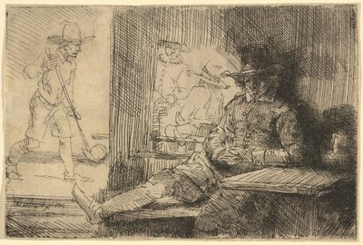 O jogador de golfe de Rembrandt van Rijn