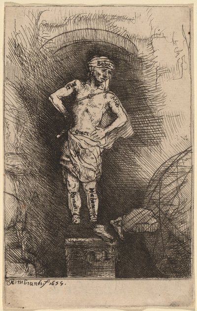 A imagem vista por Nabucodonosor de Rembrandt van Rijn