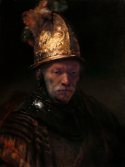 O homem do capacete de ouro, c. 1650 de Rembrandt van Rijn