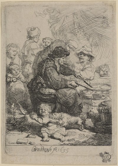 A Mulher das Panquecas de Rembrandt van Rijn
