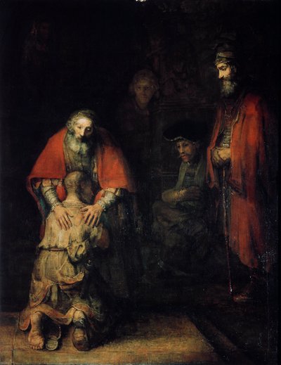 O Retorno do Filho Pródigo, c1668 de Rembrandt van Rijn