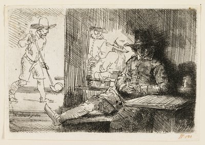 O jogador de ringball de Rembrandt van Rijn