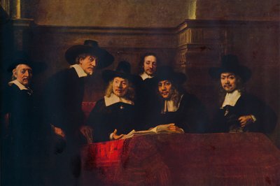 The Sampling Officials, 1662, 1938. de Rembrandt van Rijn