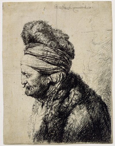 A Segunda Cabeça Oriental de Rembrandt van Rijn