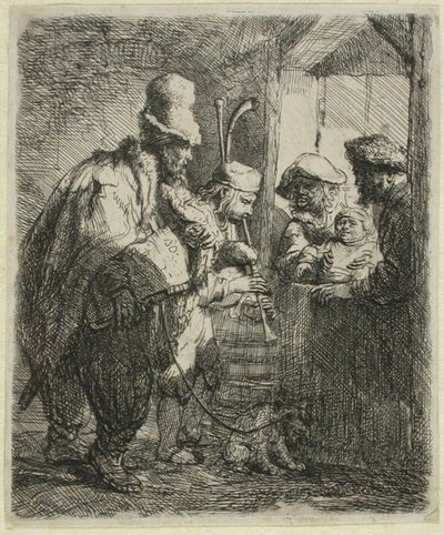Os Músicos Itinerantes de Rembrandt van Rijn