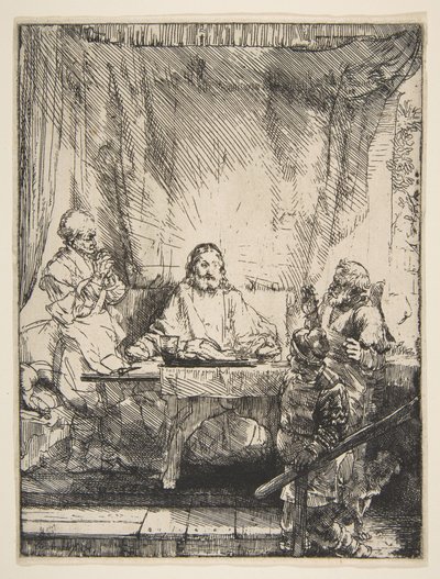 A Ceia em Emaús, 1654. de Rembrandt van Rijn