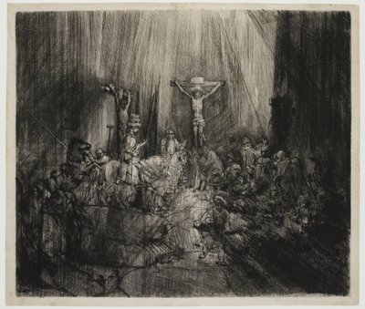 As três cruzes Cristo Crucificado entre os dois Ladrões: 