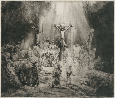 As Três Cruzes, c. 1653 de Rembrandt van Rijn
