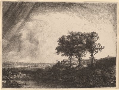 As três árvores de Rembrandt van Rijn