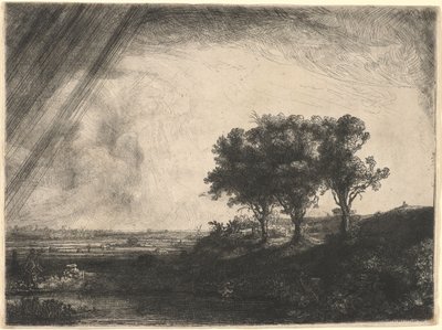 As Três Árvores de Rembrandt van Rijn