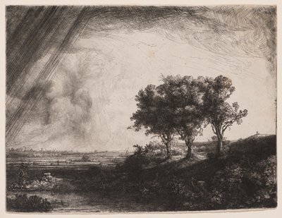 As três árvores de Rembrandt van Rijn