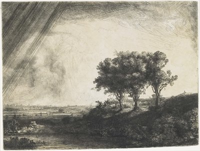 As Três Árvores, 1643 de Rembrandt van Rijn