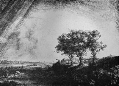 As Três Árvores, 1643 de Rembrandt van Rijn