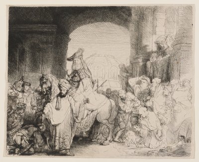 O Triunfo de Mordecai de Rembrandt van Rijn