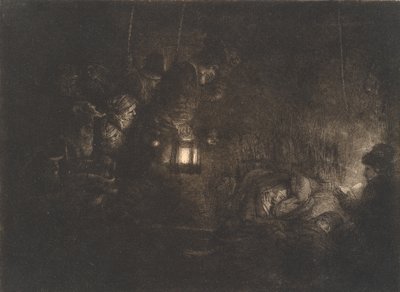 A adoração dos pastores: uma peça noturna de Rembrandt van Rijn