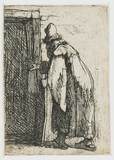 A cegueira de Tobit: um esboço de Rembrandt van Rijn