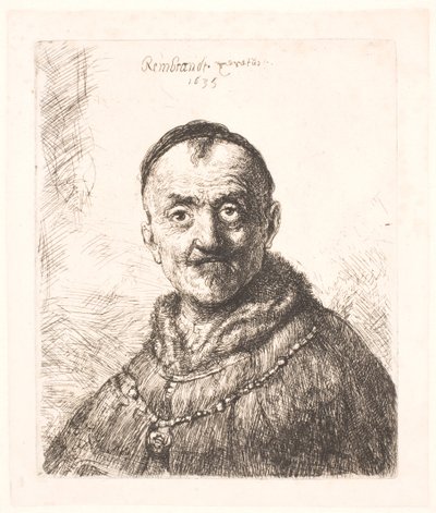 A primeira cabeça oriental (pai de Rembrandt?) de Rembrandt van Rijn