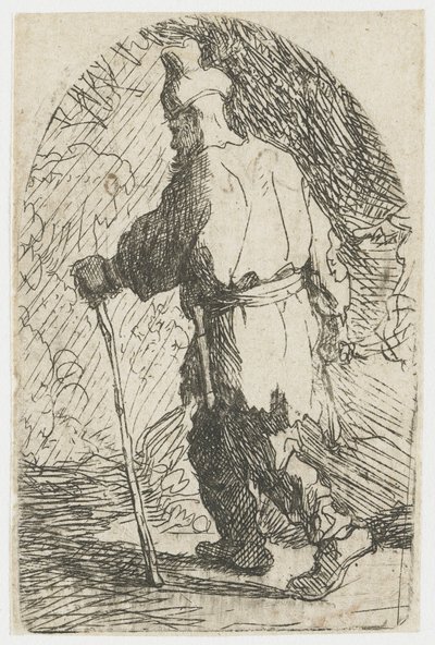 A fuga para o Egito: um esboço: São José de Rembrandt van Rijn