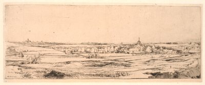 O campo do pesador de ouro de Rembrandt van Rijn