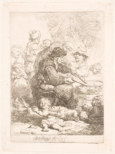 A mulher da panqueca de Rembrandt van Rijn