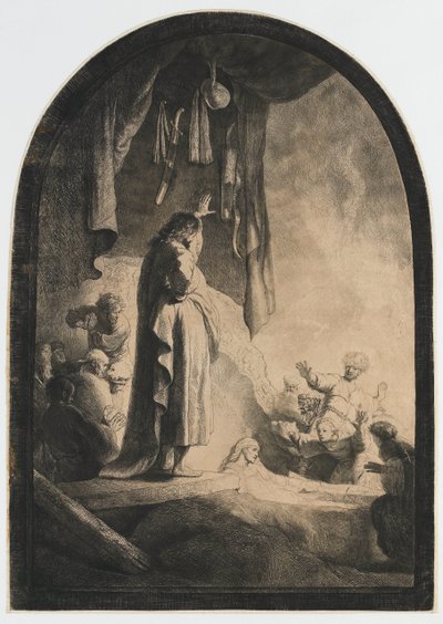 A ressurreição de Lázaro: o prato maior de Rembrandt van Rijn