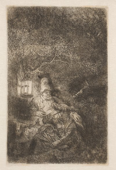 O resto do voo: uma peça noturna de Rembrandt van Rijn