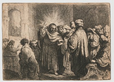 O dinheiro do tributo de Rembrandt van Rijn