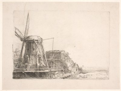 O moinho de vento de Rembrandt van Rijn