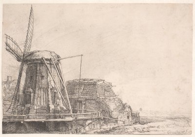 O moinho de vento de Rembrandt van Rijn
