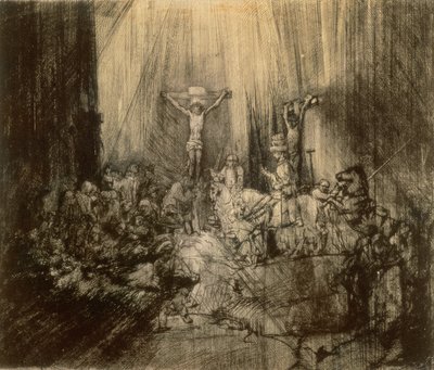 Três crucifixos, 1653 de Rembrandt van Rijn