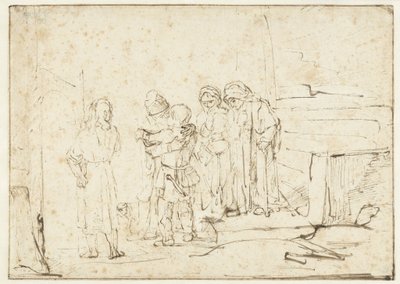 Tobias e o anjo despedem-se de Raguel de Rembrandt van Rijn