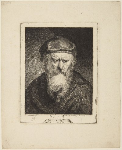 Velho atrabiliar de Rembrandt van Rijn