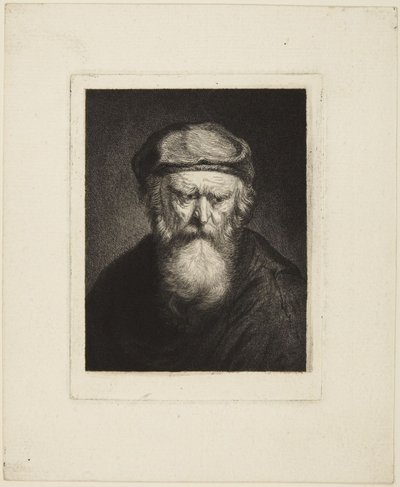 Velho irascível de Rembrandt van Rijn