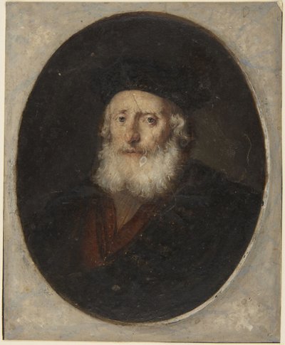 Velho com toque de Rembrandt van Rijn