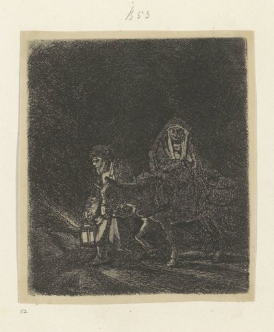 Voo para o Egipto: peça nocturna
Recueil de quatre-vingt-cinq estampes originales (título da série) de Rembrandt van Rijn