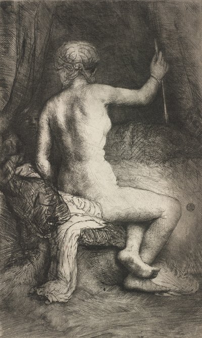 Mulher com a Flecha, 1661. de Rembrandt van Rijn