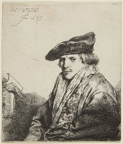 Jovem com boné de Rembrandt van Rijn